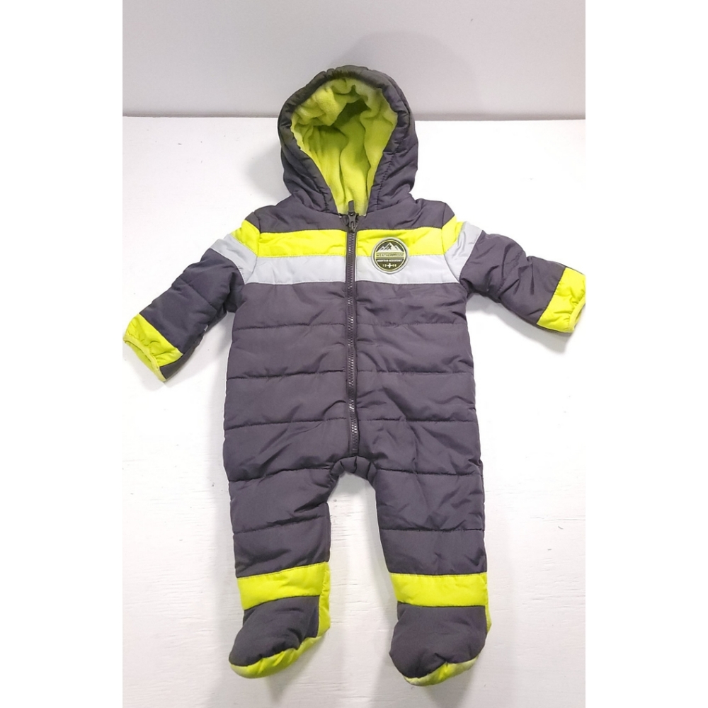 Weatherproof One Piece Hooded Snowsuit Infant Sz 6/9 Months Unisex